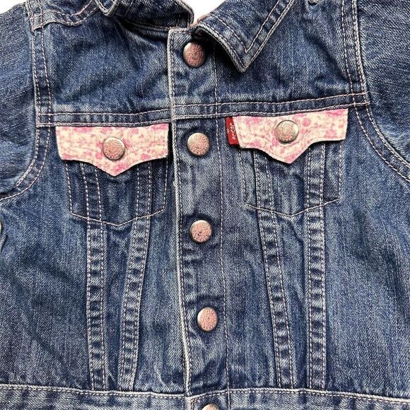 Levi's Baby/Toddler Vintage Denim Jean Jacket Size 18M Girl’s My First Levi’s - Picture 2 of 8
